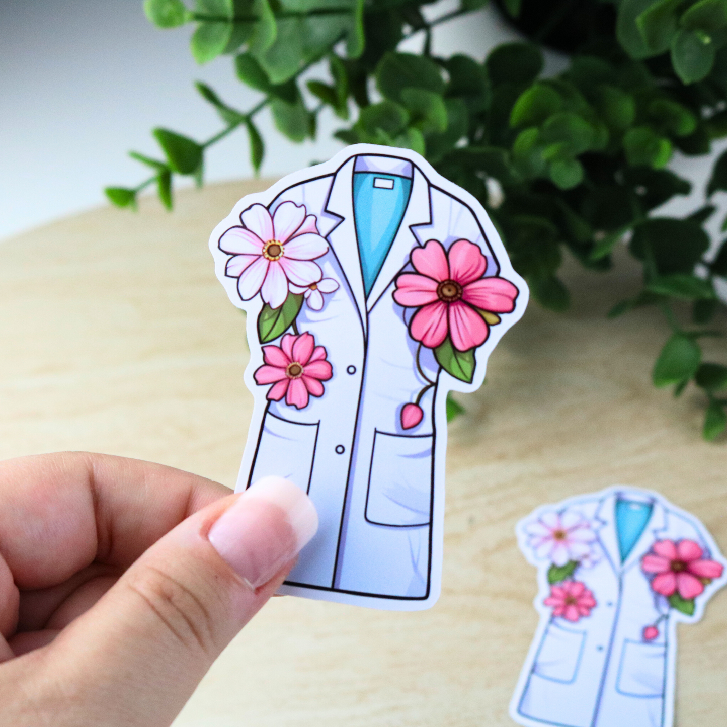 Floral scrub Sticker