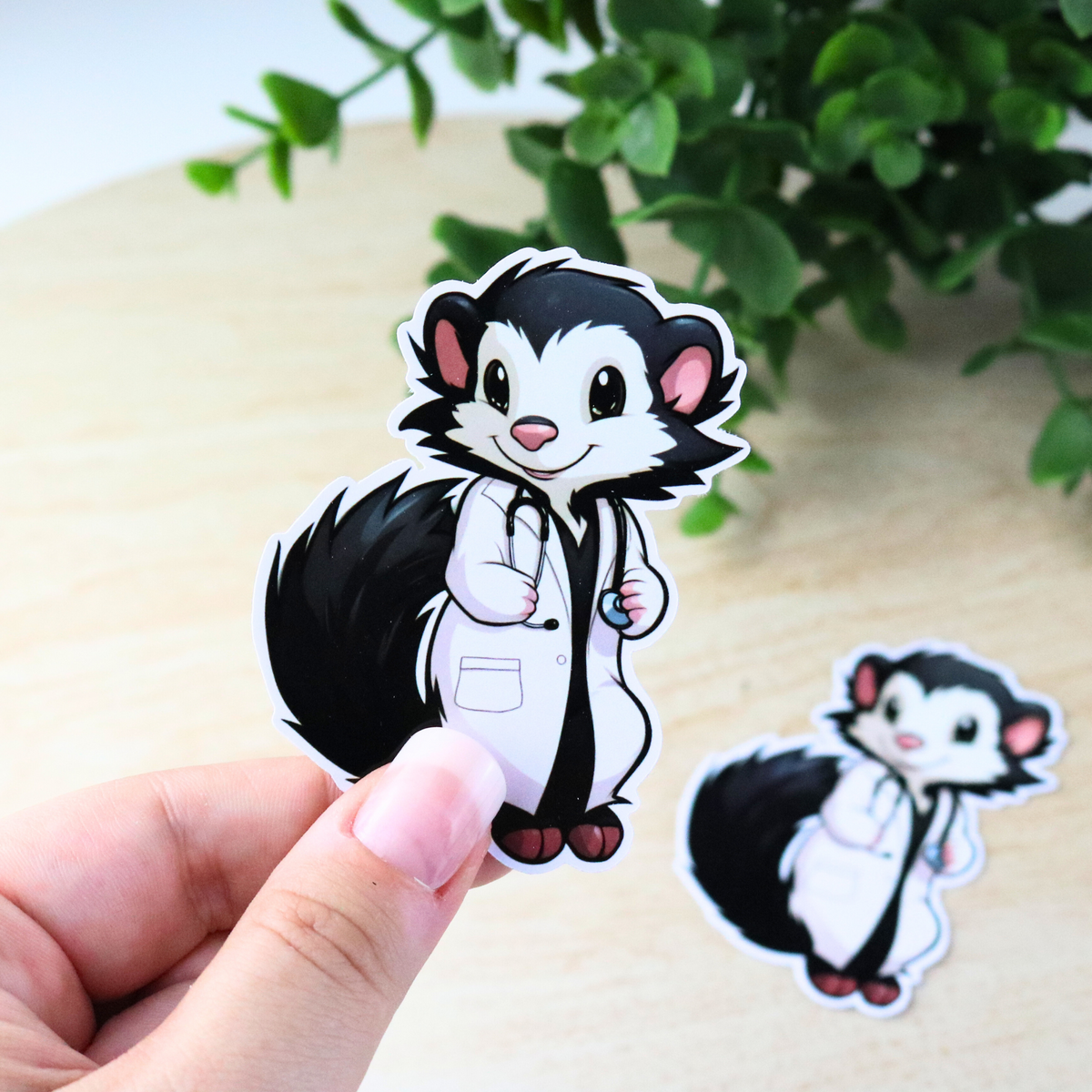 Doctor skunk Sticker – Super Nurse