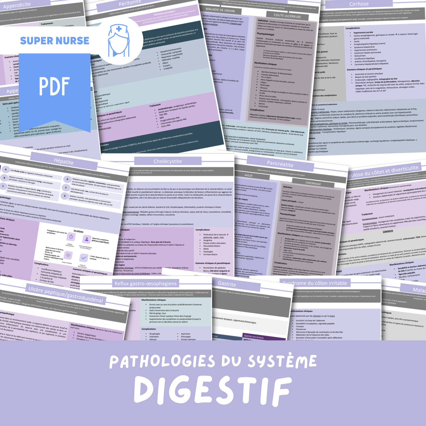 PDF Les pathologies du système digestif