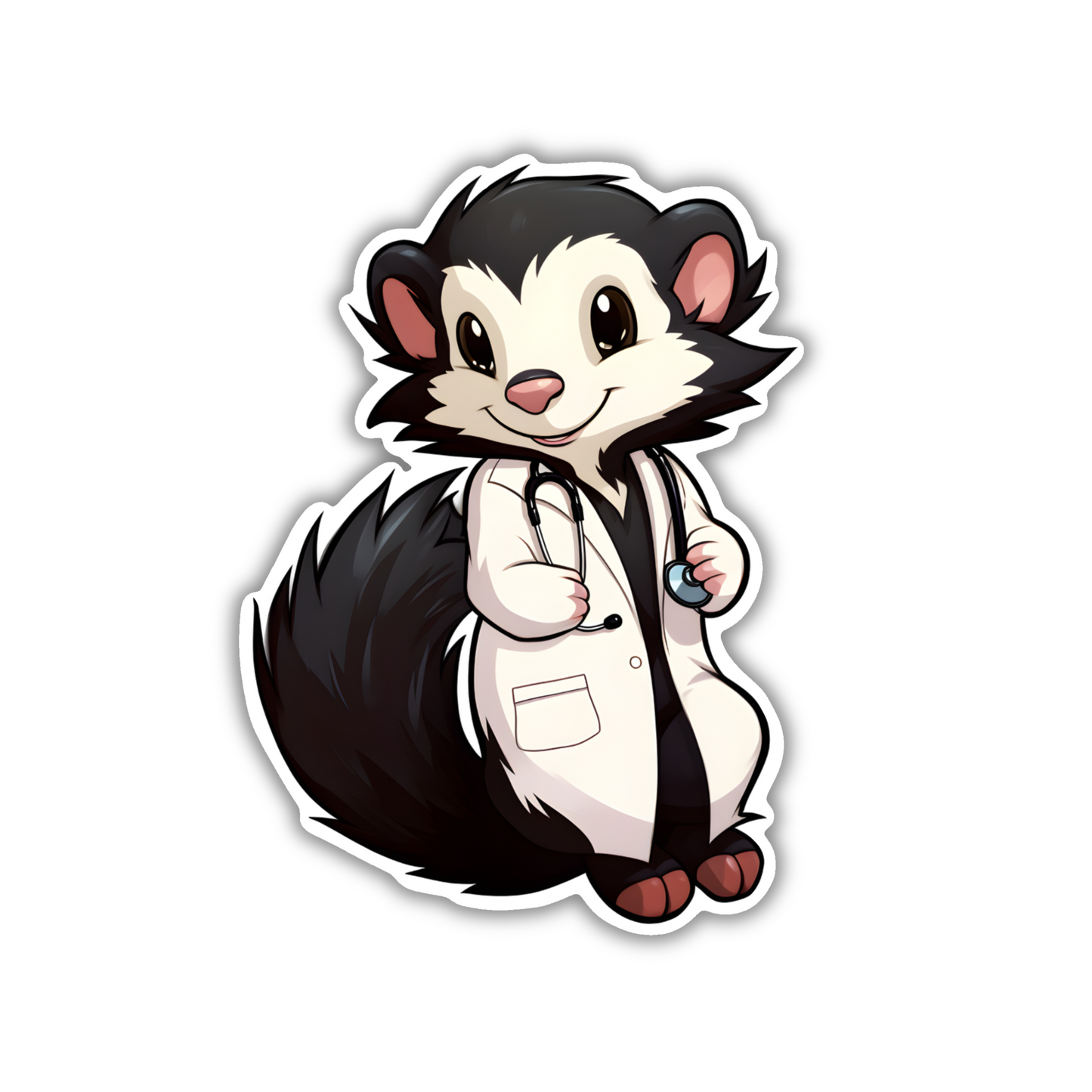 Doctor skunk Sticker