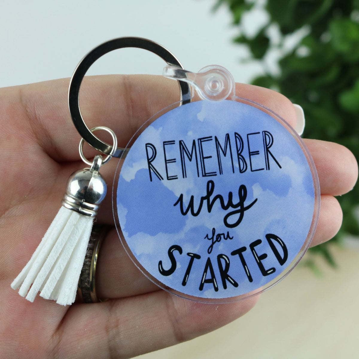 Acrylic keychain - Remember why you started – Super Nurse