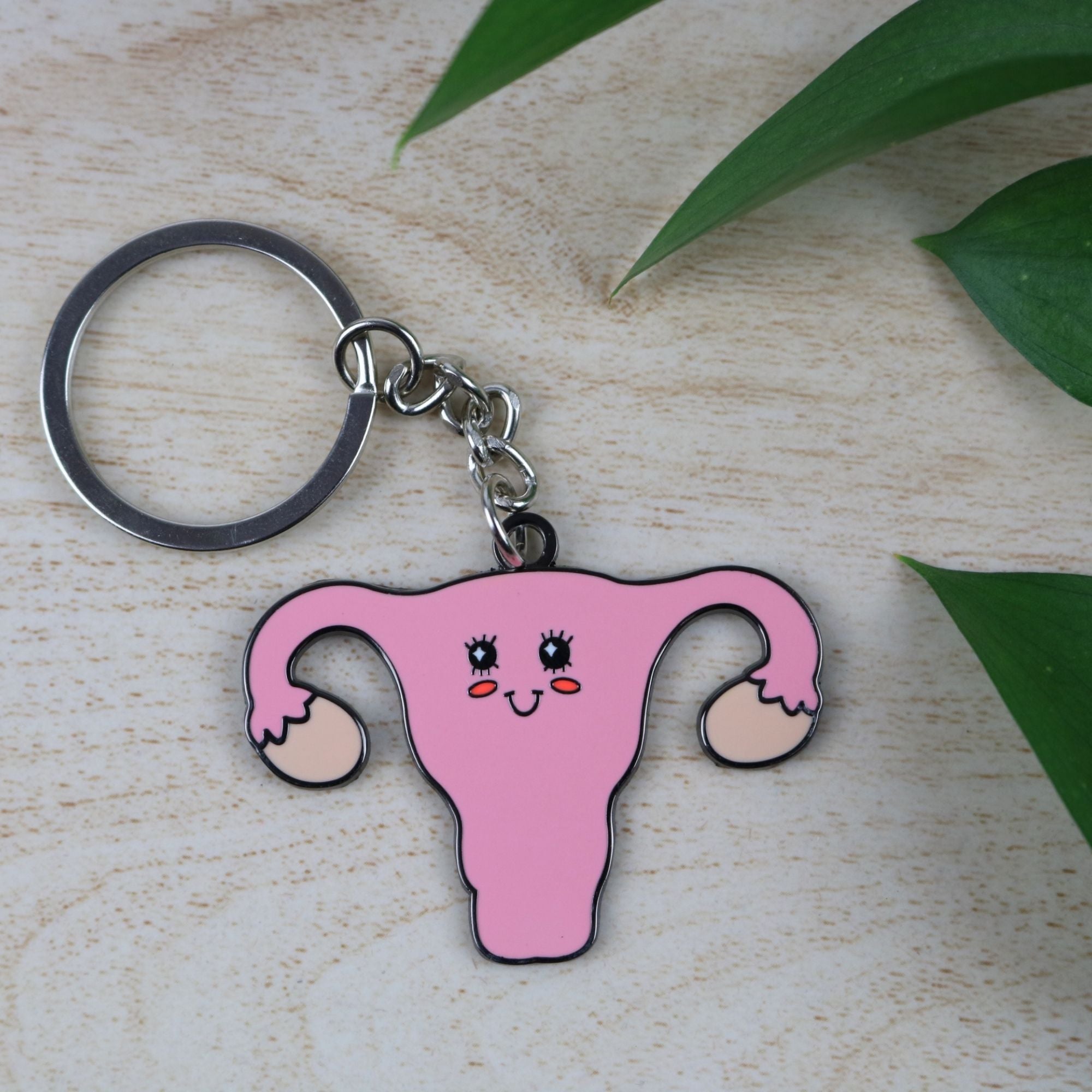Metal keychain - Uterus – Super Nurse
