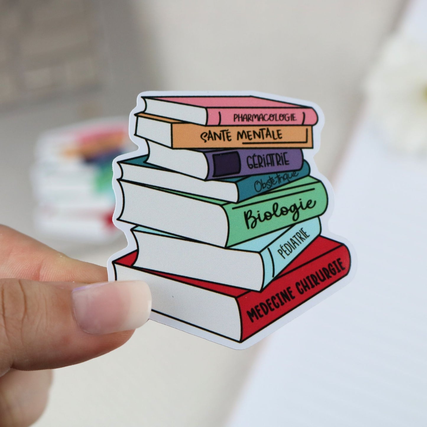 Nursing books (FR) Sticker – Super Nurse