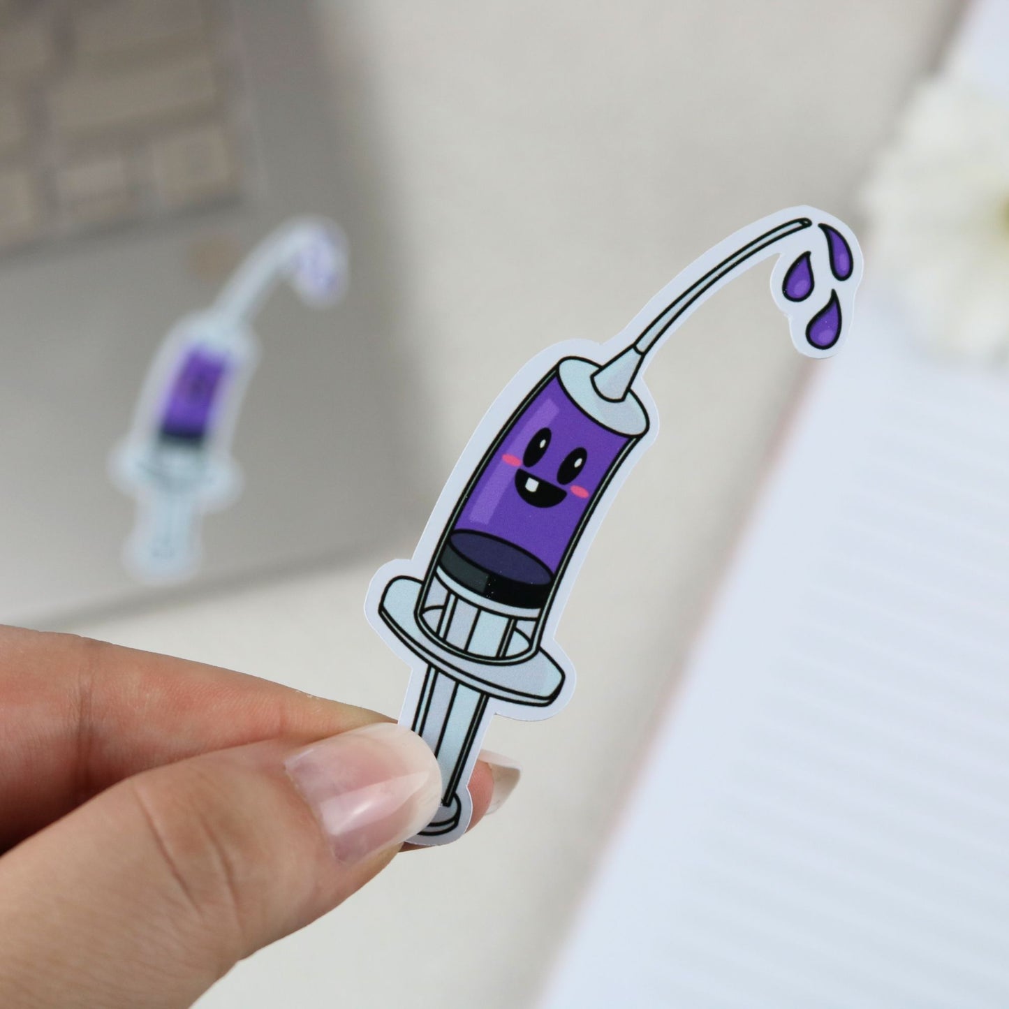 happy syringe Sticker