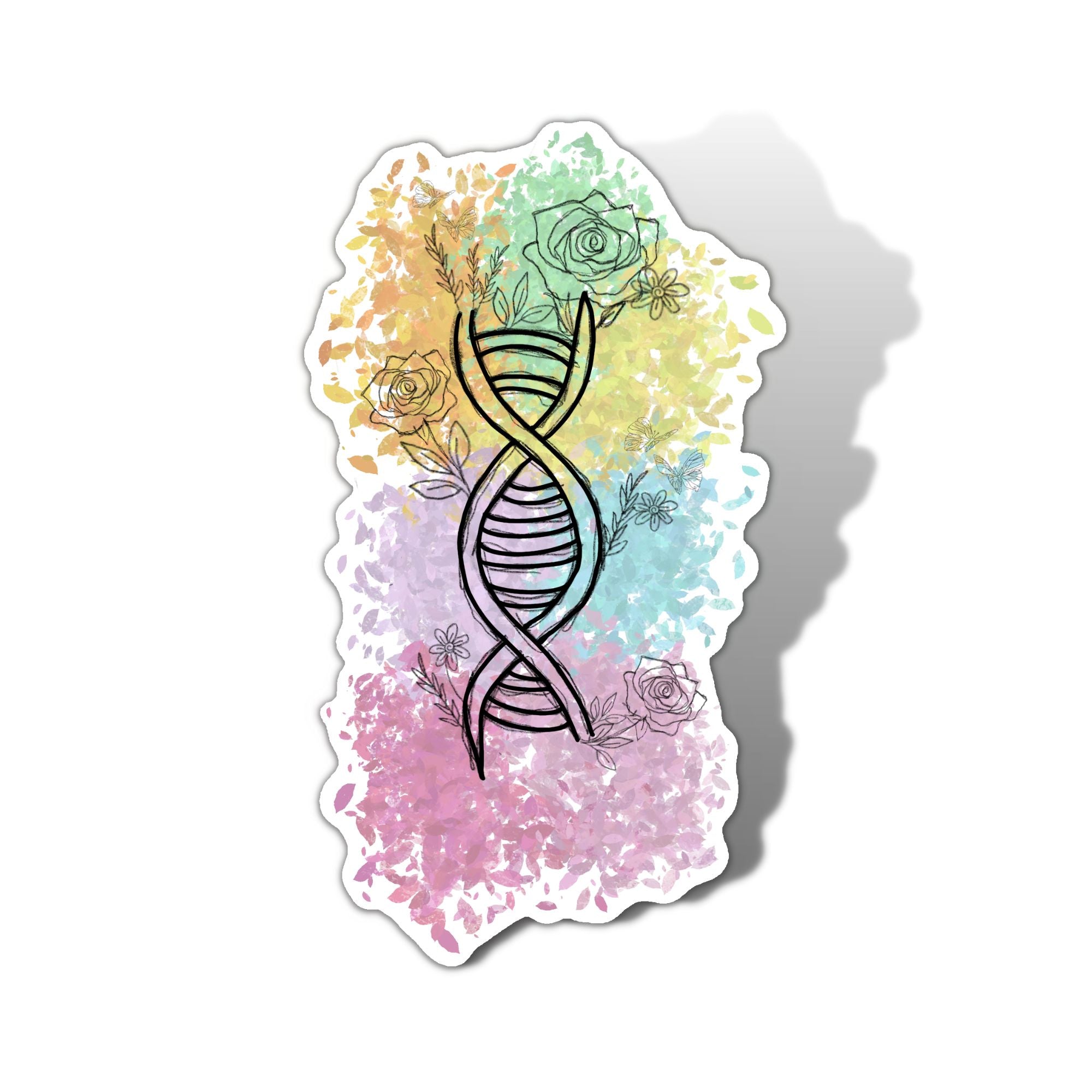 Simple Dna Sticker artistic DNA Sticker – Super Nurse