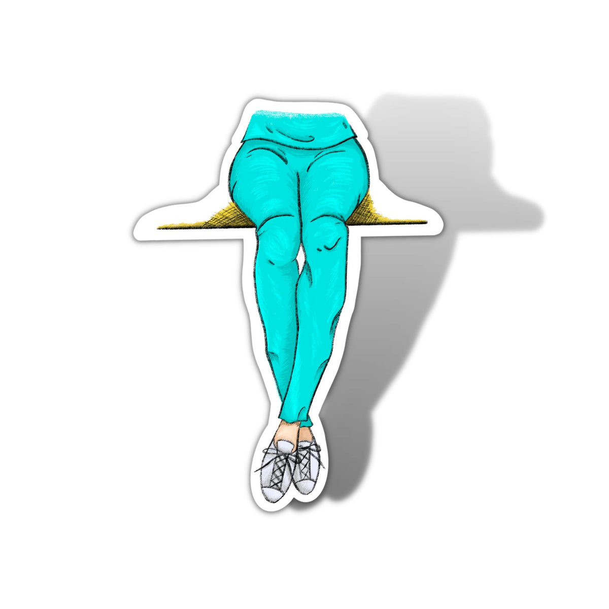 Red Leg Sticker Nurse legs Sticker โ Super Nurse