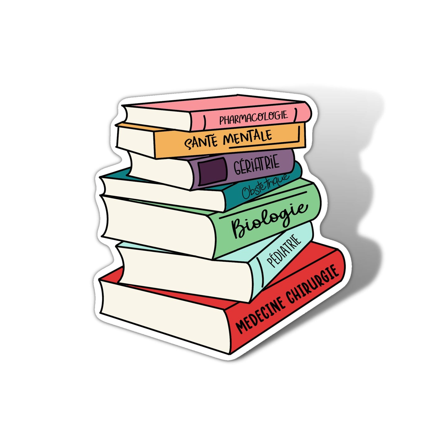 Nursing books (FR) Sticker – Super Nurse