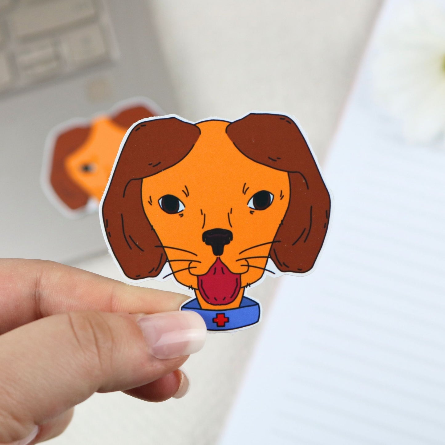 Dog nurse Sticker