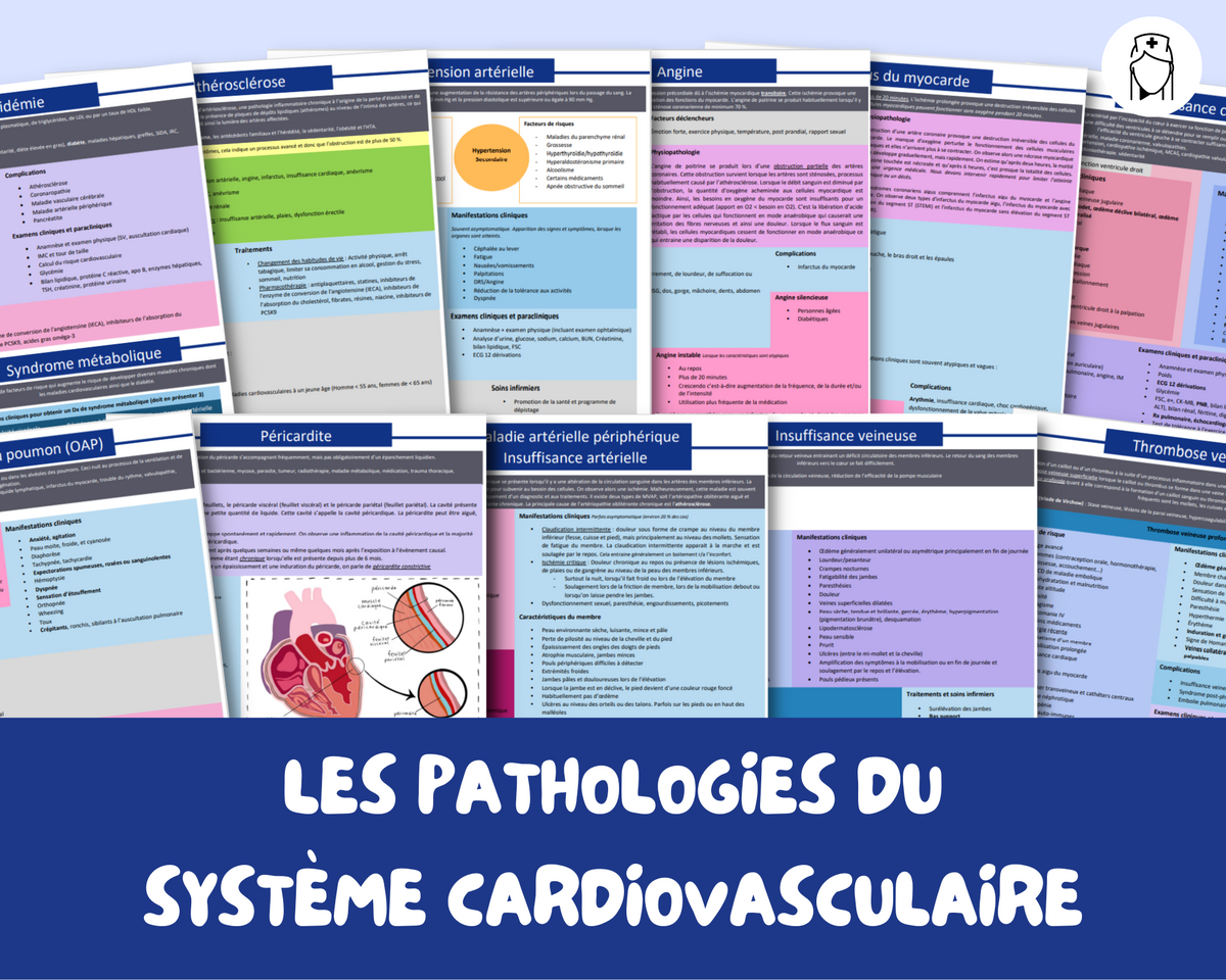 Les pathologies du système cardiovasculaire – Super Nurse